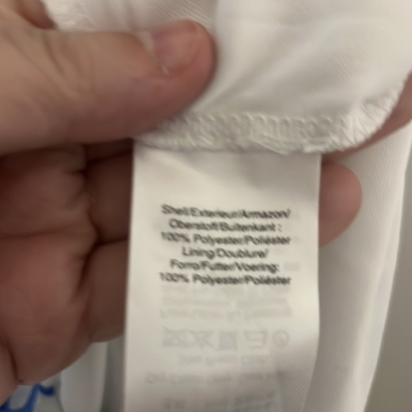 DKNY White and Blue Floral Flowy Dress a318 - Picture 4 of 5